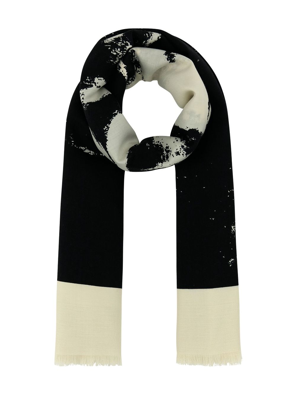 Alexander McQueen skull-print scarf - Black