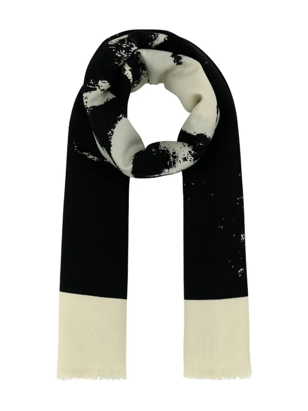 Alexander McQueen スカル スカーフ | ブラック | FARFETCH JP