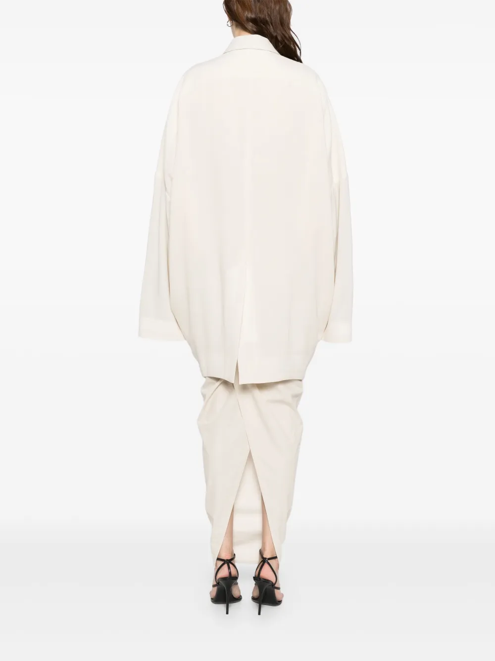 Rick Owens Oversized Arrowhead blazer Beige