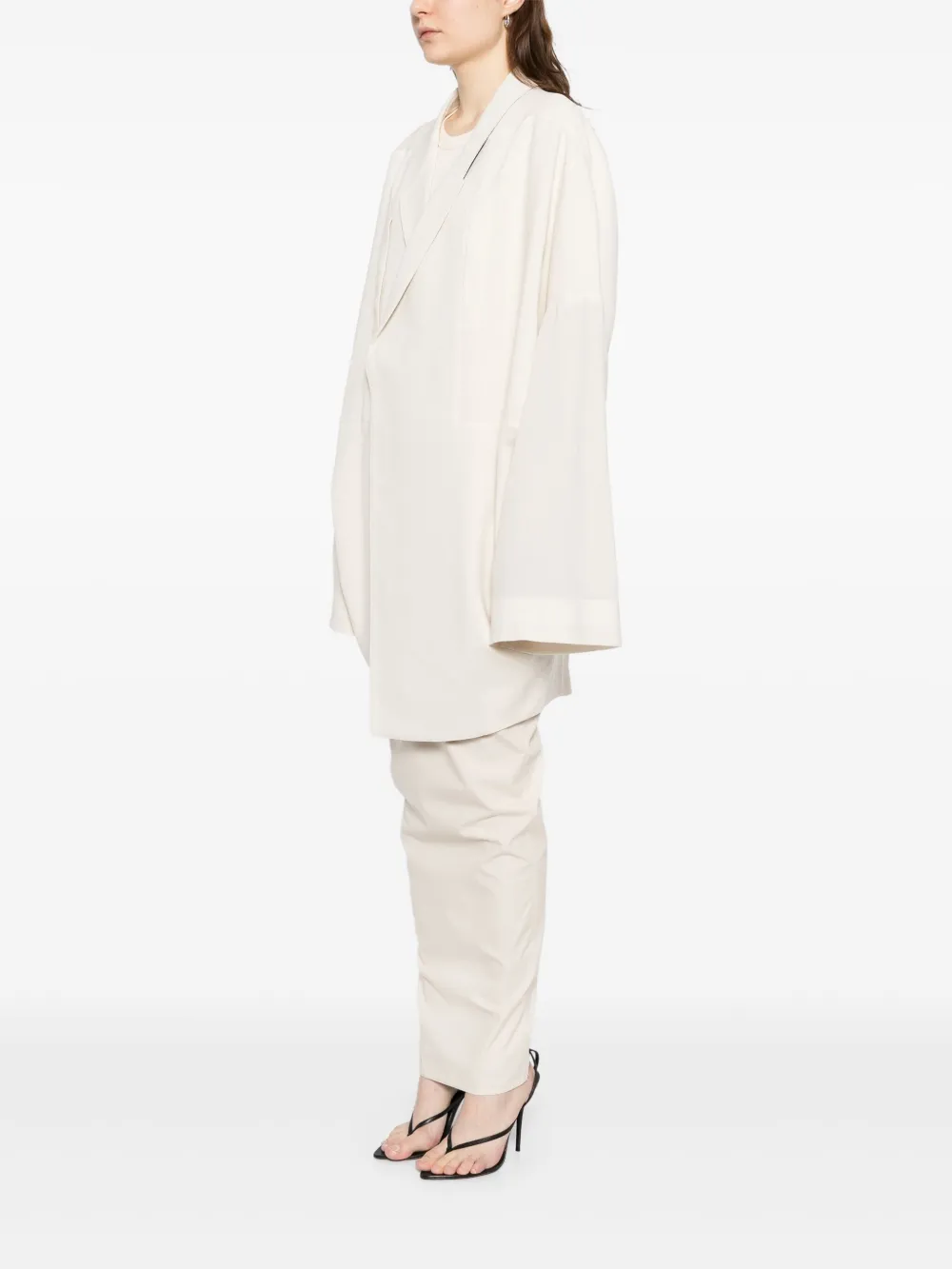 Rick Owens Oversized Arrowhead blazer Beige