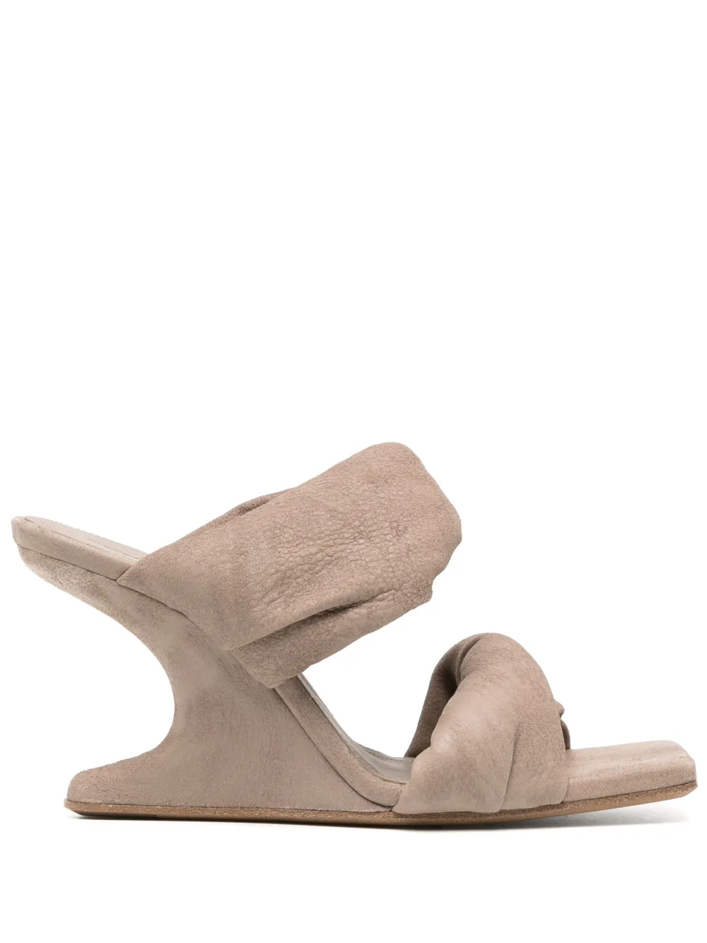 Rick Owens Sandalen met vierkante neus Bruin