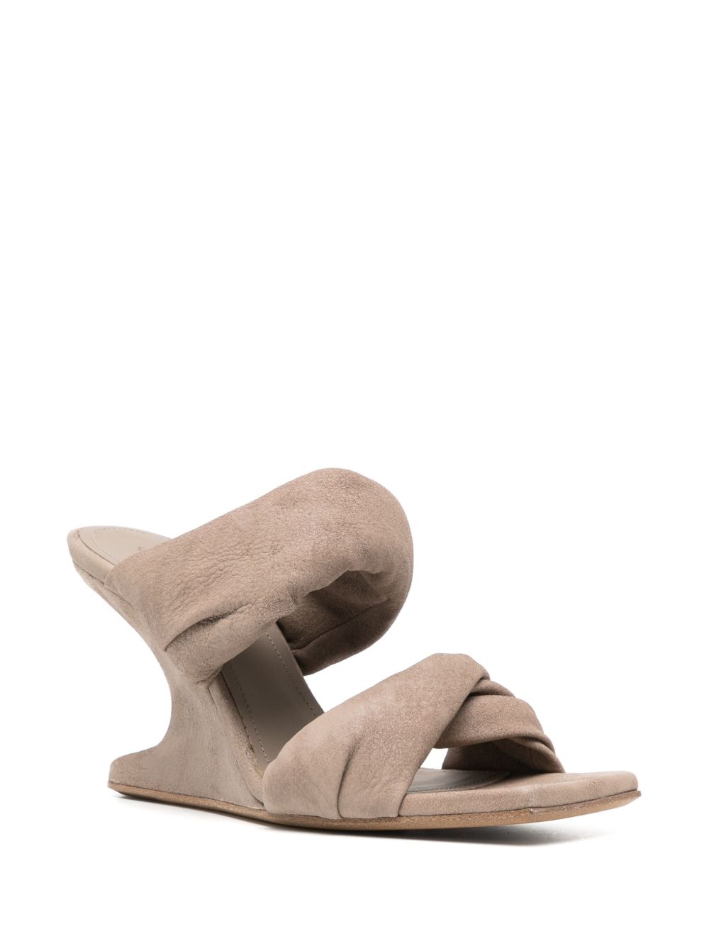 Rick Owens Sandalen met vierkante neus - Bruin