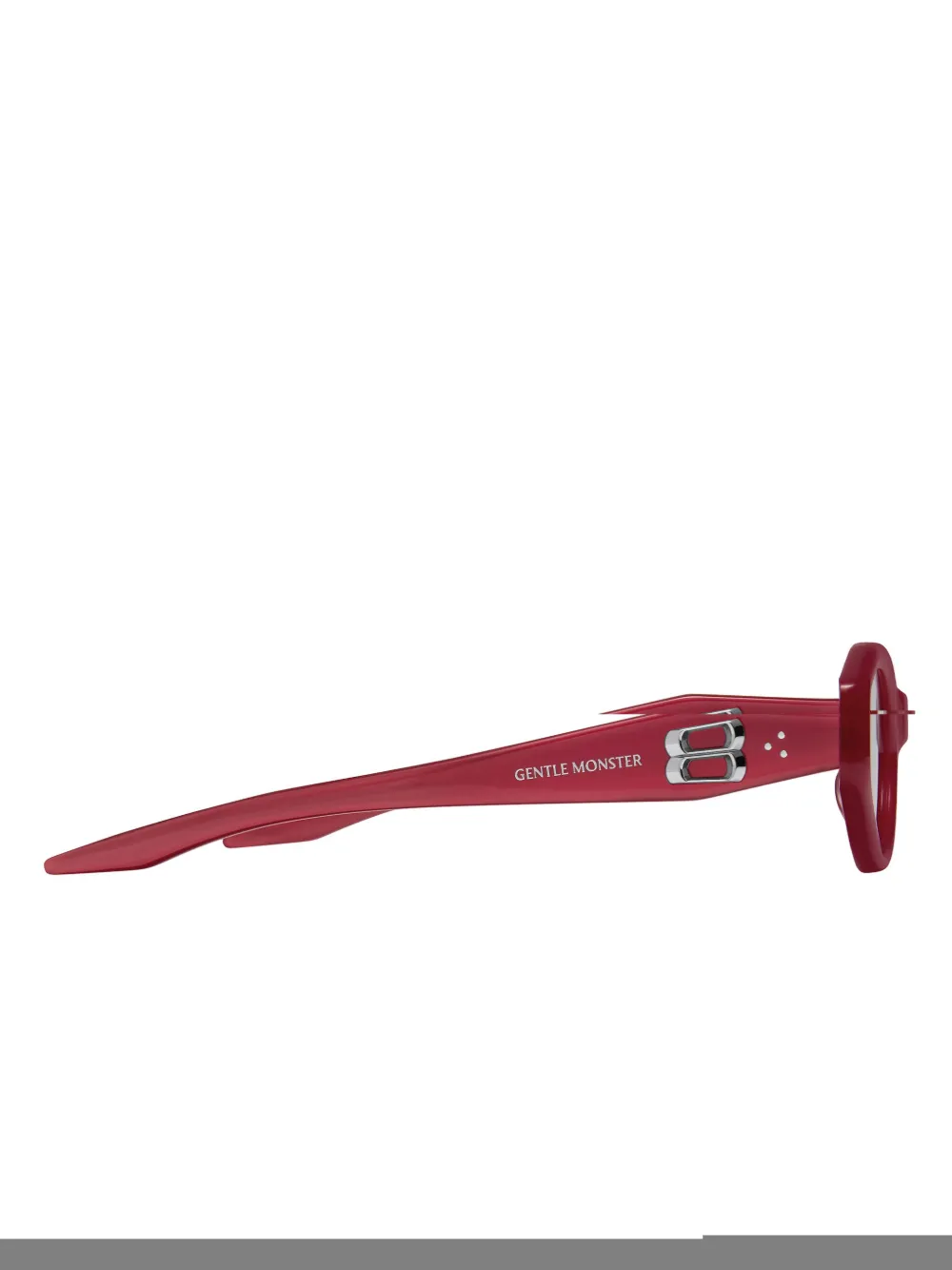 Gentle Monster Zonnebril met geometrisch montuur Rood