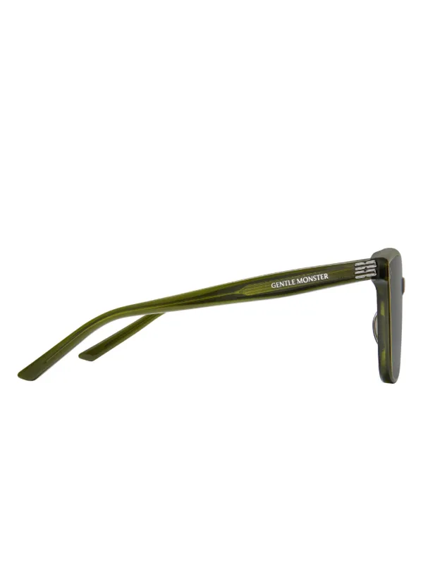 Gentle Monster square-frame Sunglasses | Green | FARFETCH JO