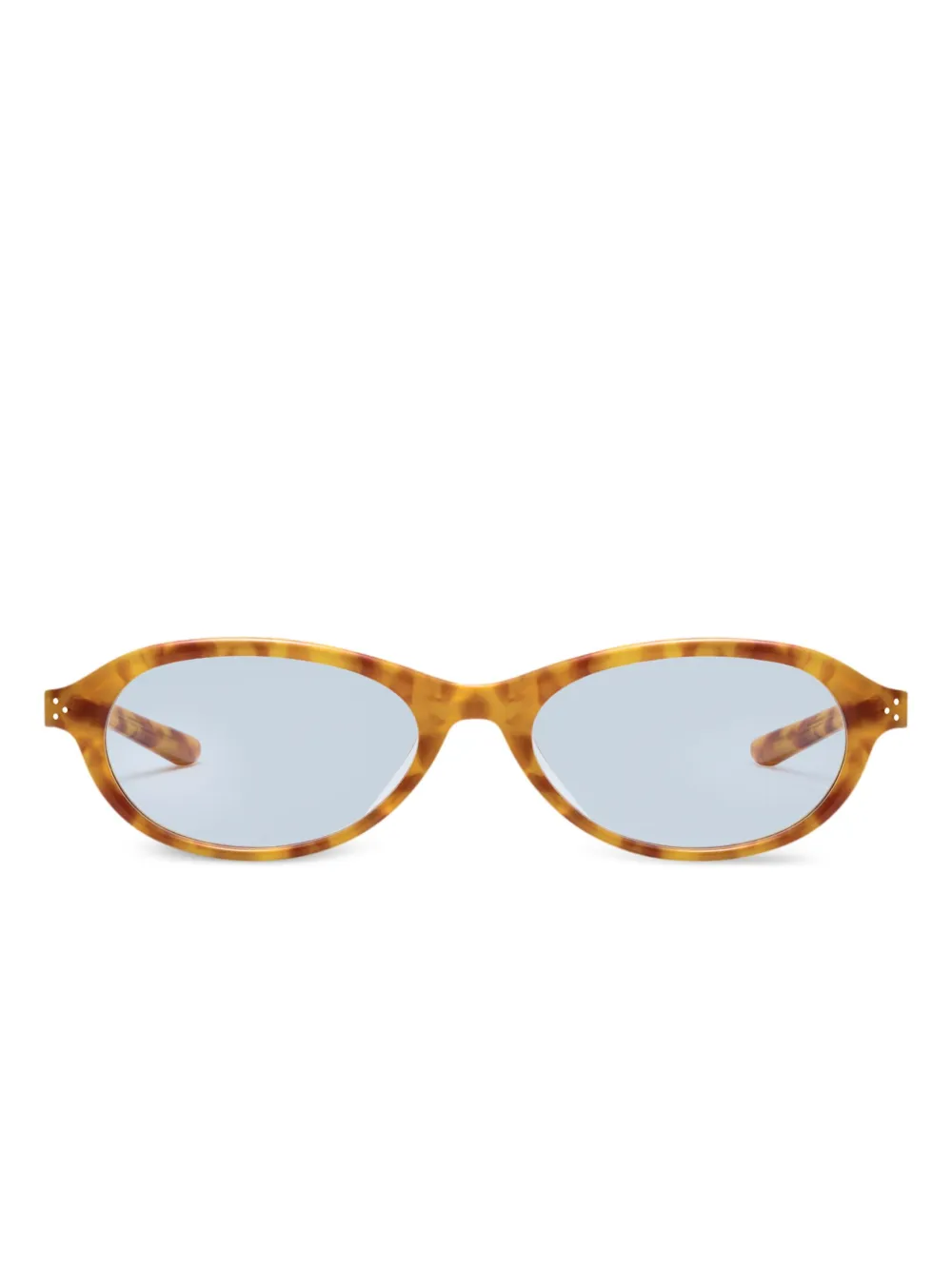 oval-frame sunglasses