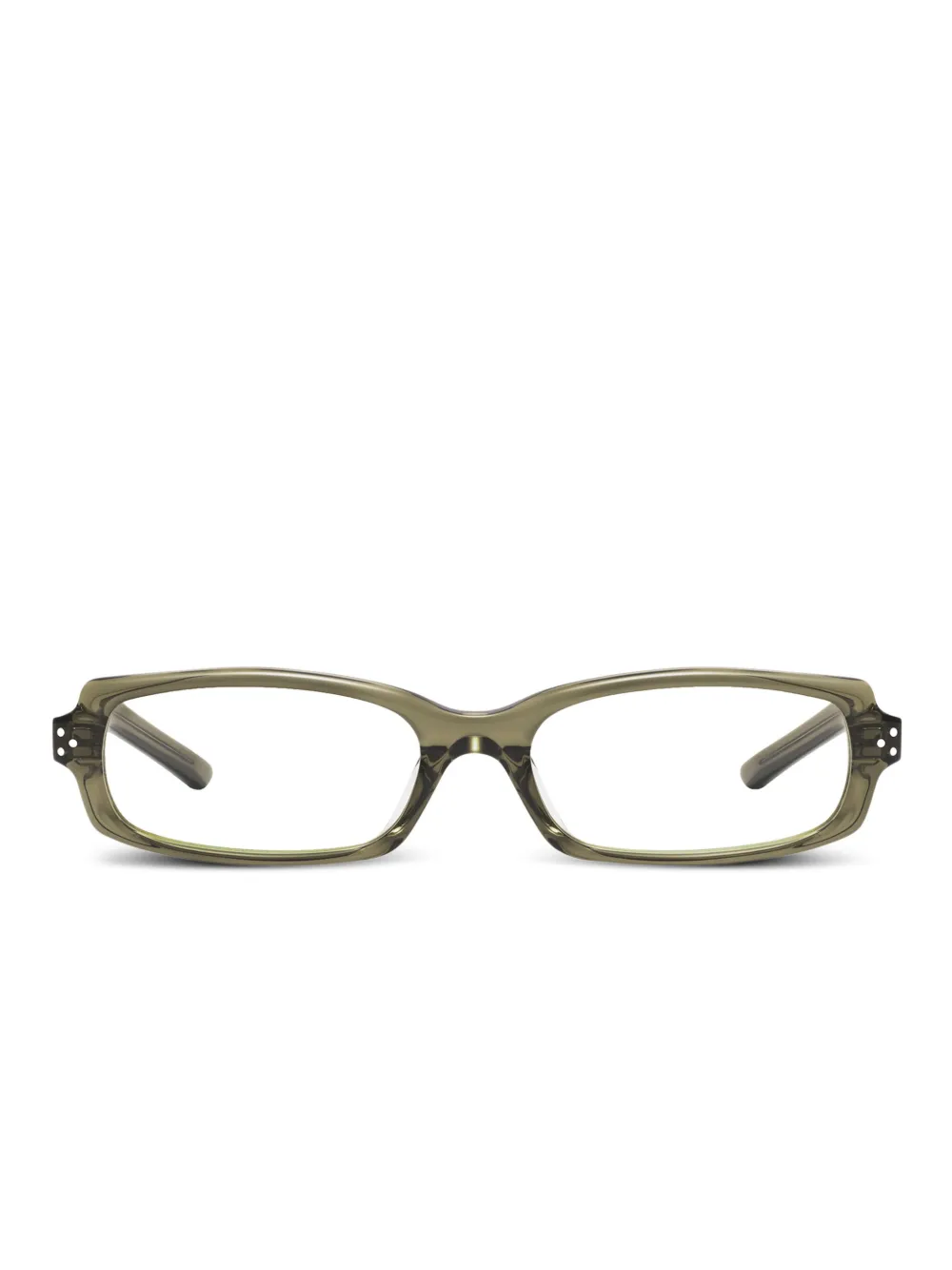 Gentle Monster lunettes de vue rectangulaires Slyk KC1 - Vert