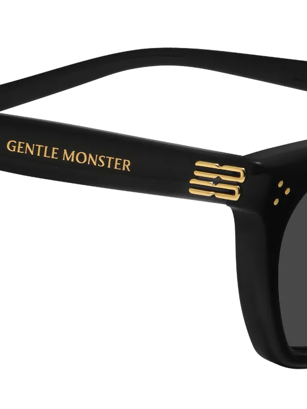 Gentle Monster ジオメトリックフレーム サングラス | ブラック