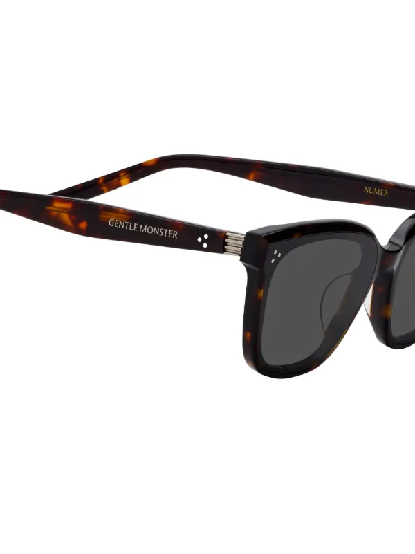 小物 gentle monster Gentle Monster Numer T1 square-frame Sunglasses | Brown