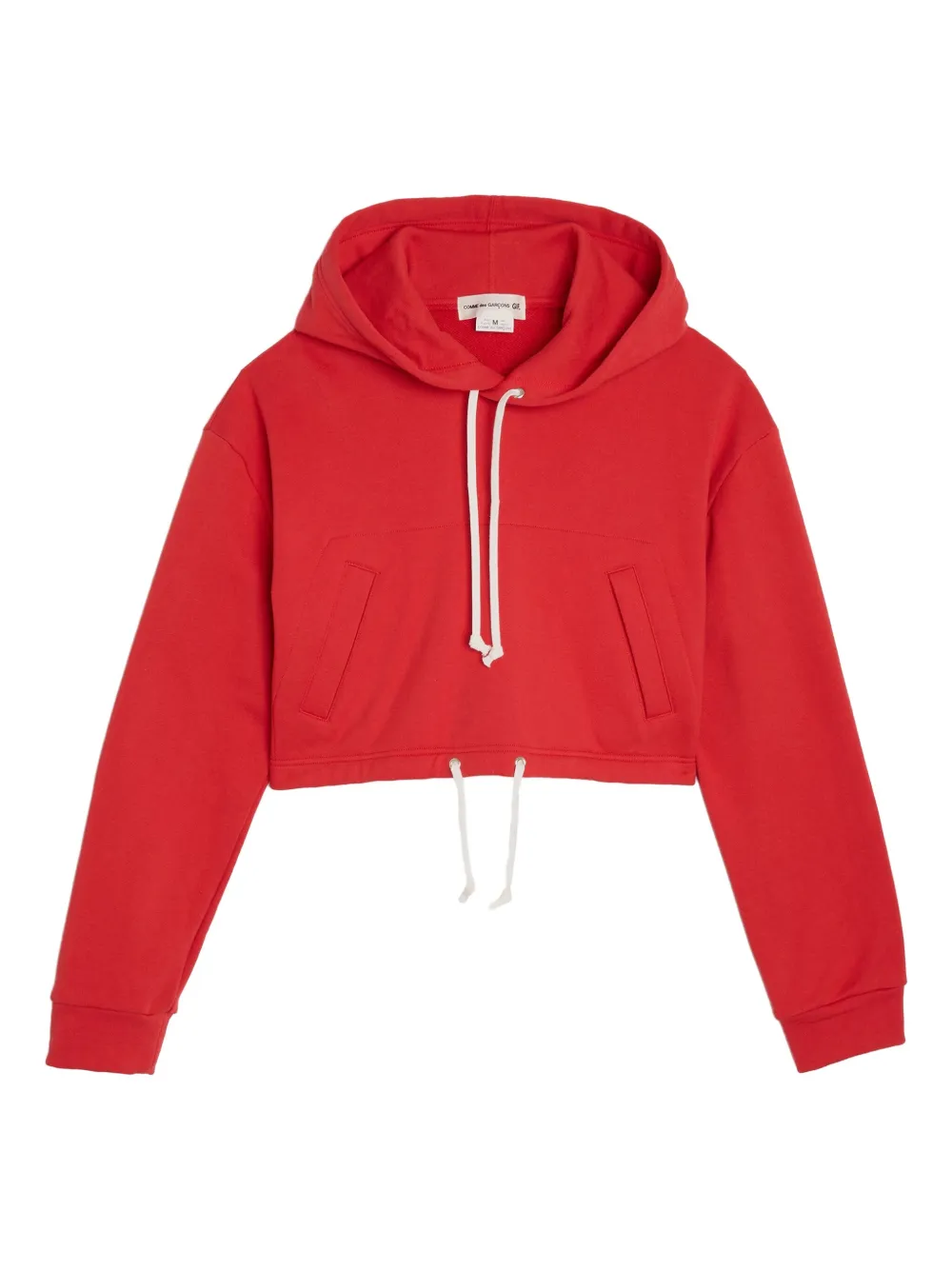 cotton cropped hoodie
