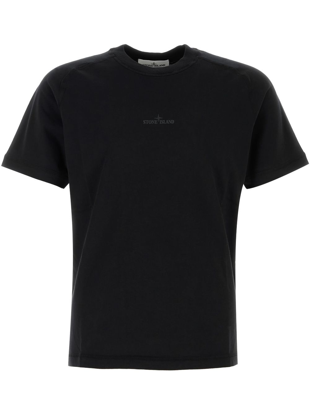 Stone Island logo-print t-shirt - Black