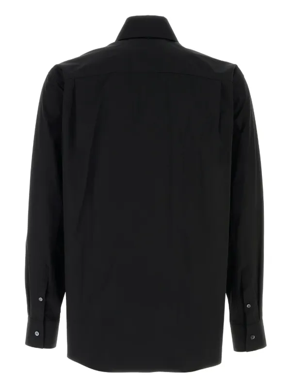 Alexander McQueen Embroidered Logo Shirt | Black | FARFETCH