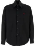 Alexander McQueen embroidered logo shirt - Black