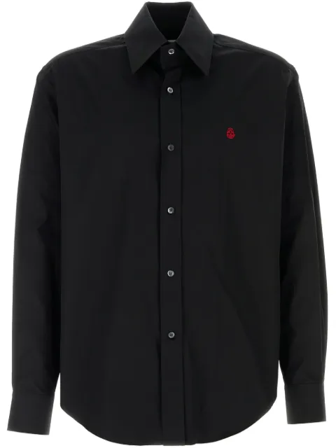 Alexander McQueen embroidered logo shirt 