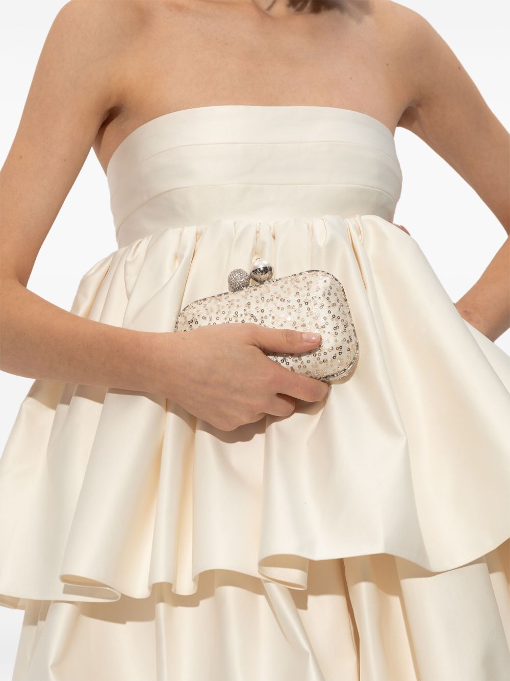 Jimmy Choo Cloud clutch bag - Beige