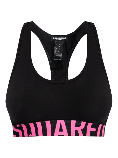DSQUARED2 logo-detailed sports bra