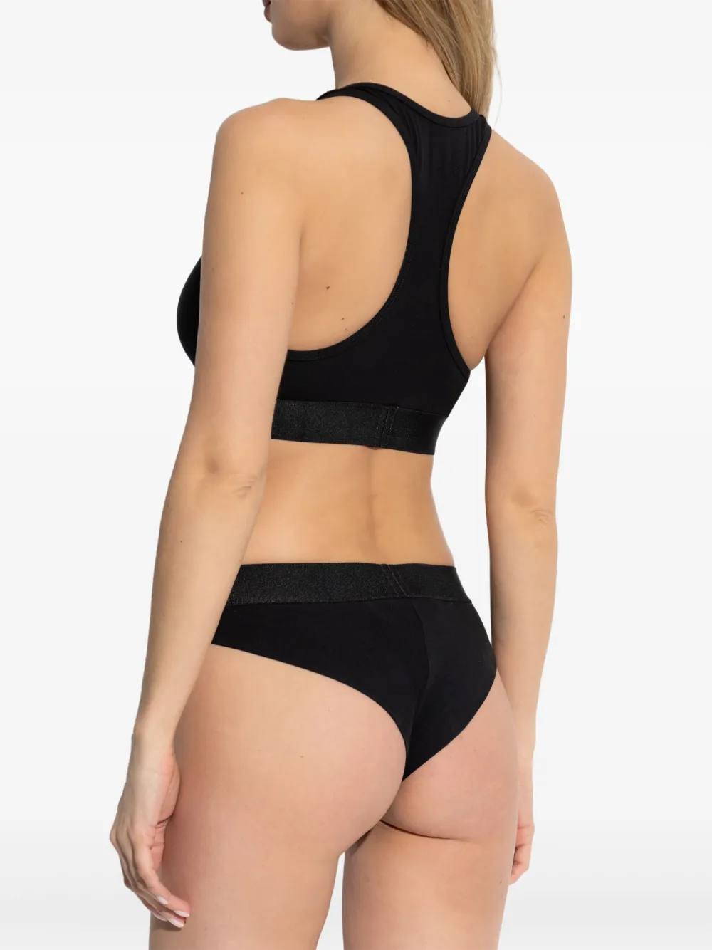 Dsquared2 Logo-detailed Sports Bra In Black