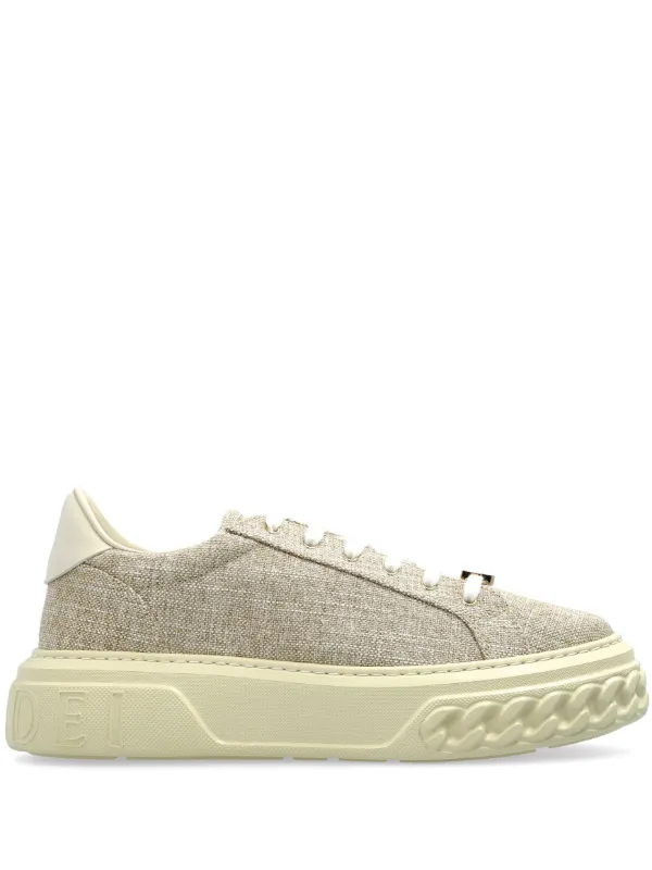 VIP【関税送料無料】希少 CASADEI WHITE BEIGE LEATHER SNEAKERS Amazon.com | Casadei Women's White Leather Fashion Sneakers