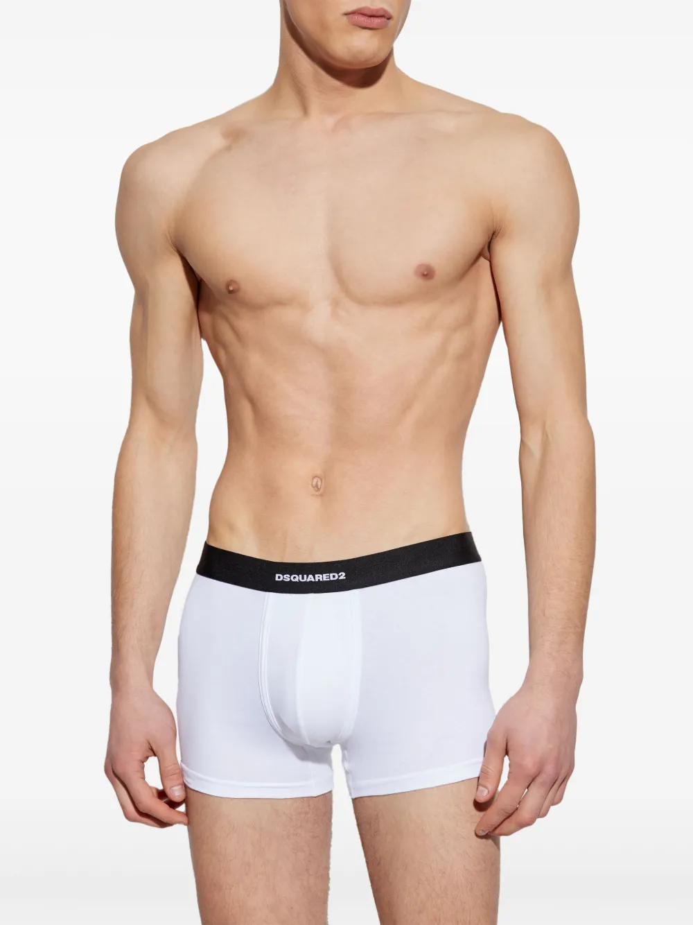 Dsquared2 Logo-jacquard Boxer Shorts In White