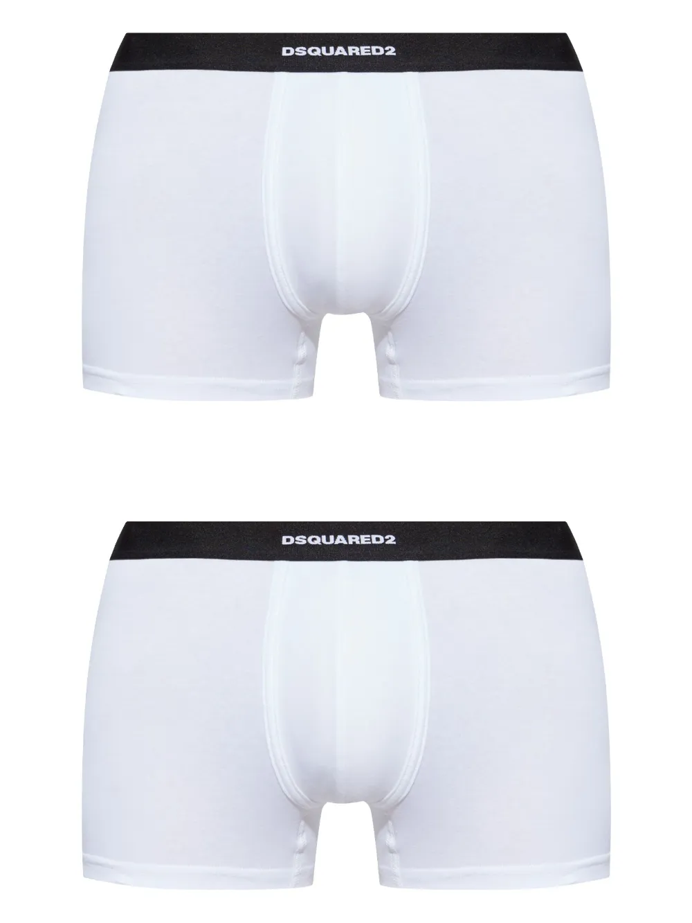 Dsquared2 Logo-jacquard Boxer Shorts In White