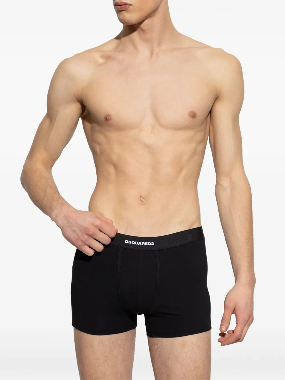 DSQUARED2 Twee boxershorts met elastische tailleband - Wit