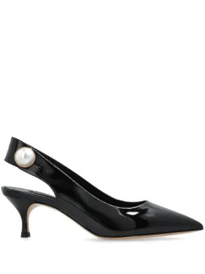 Jimmy Choo Melva Dorsay 50mm レザーパンプス | ブラック | FARFETCH JP