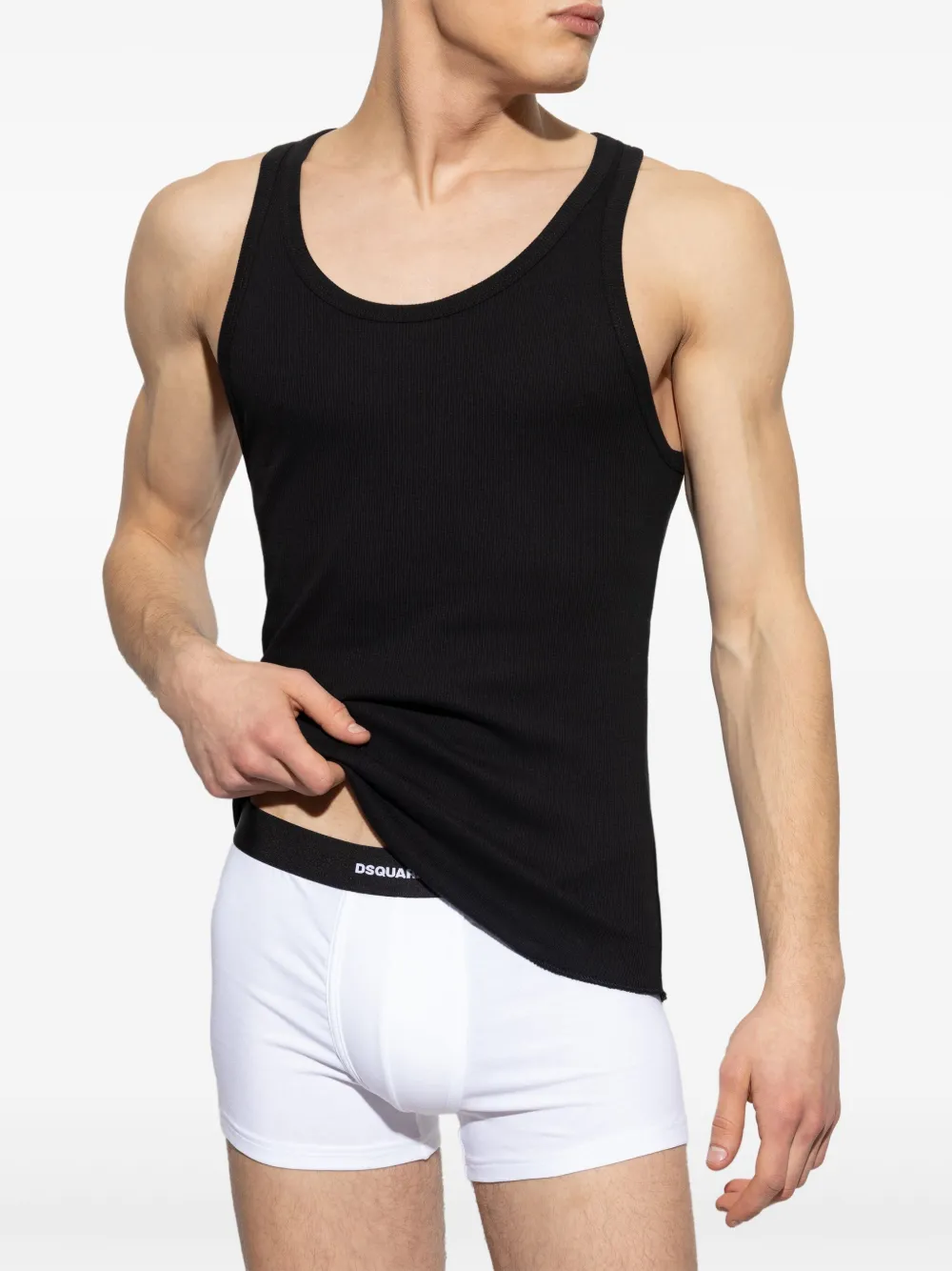 DSQUARED2 ribbed cotton vest | Image 2