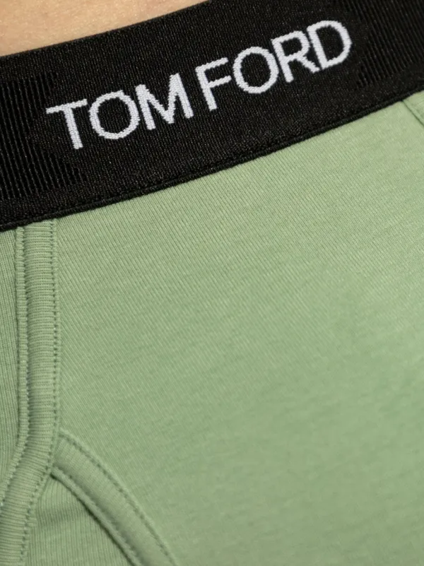 【関税込み】TOM FORD グリーン ジャカードロゴ ショーツ TOM FORD ロゴ ショーツ | グリーン | FARFETCH JP