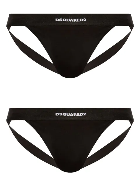 DSQUARED2 logo-detailed jockstraps (pack of two)