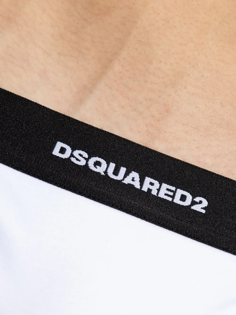 DSQUARED2 Twee jockstraps met logodetail Zwart