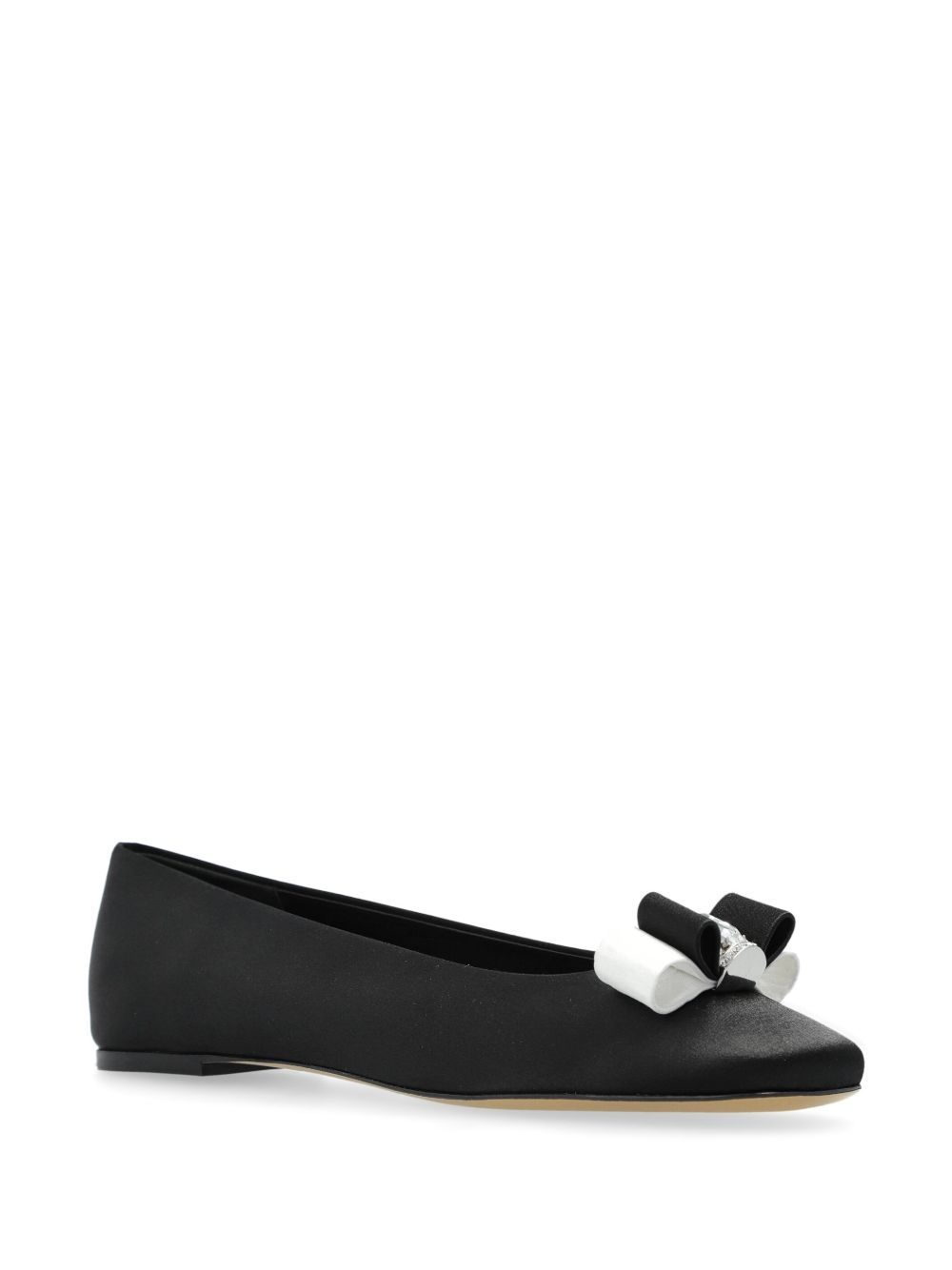 Casadei Ballerina's met strikdetail - Zwart