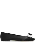 Casadei bow-detailing ballerina shoes - Black