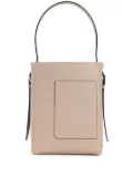 Valextra leather tote bag - Neutrals