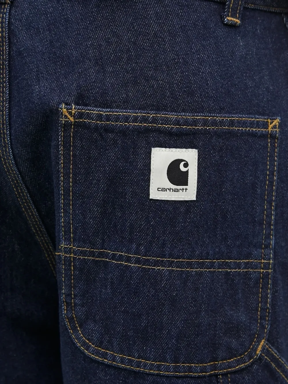 Carhartt Double-pockets Denim Wide-leg Jeans In Blue