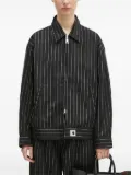 Carhartt WIP pinstripe zip-up jacket - Black