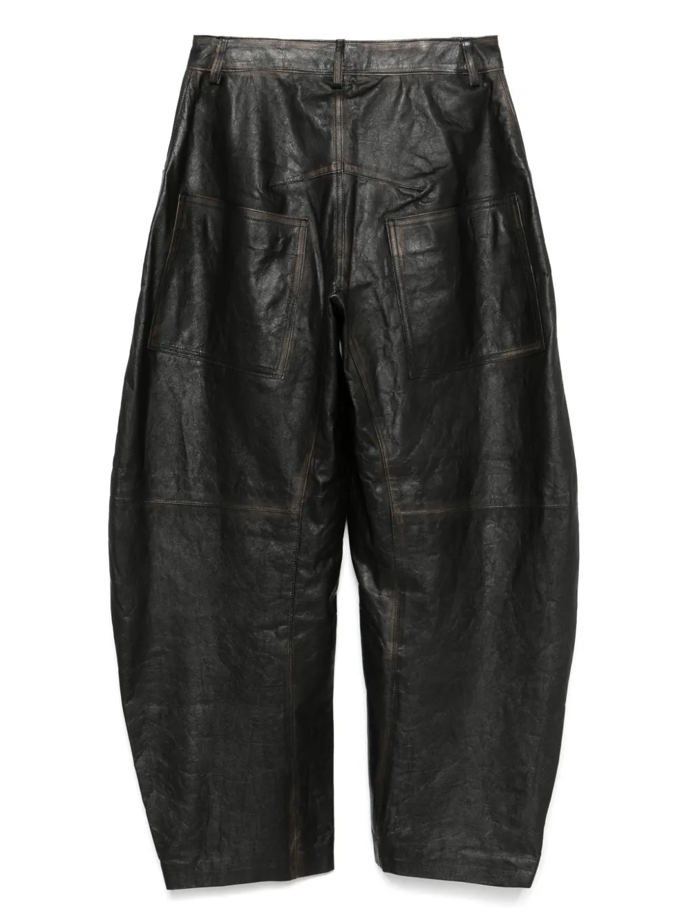 Giorgio Brato leather trousers - Zwart