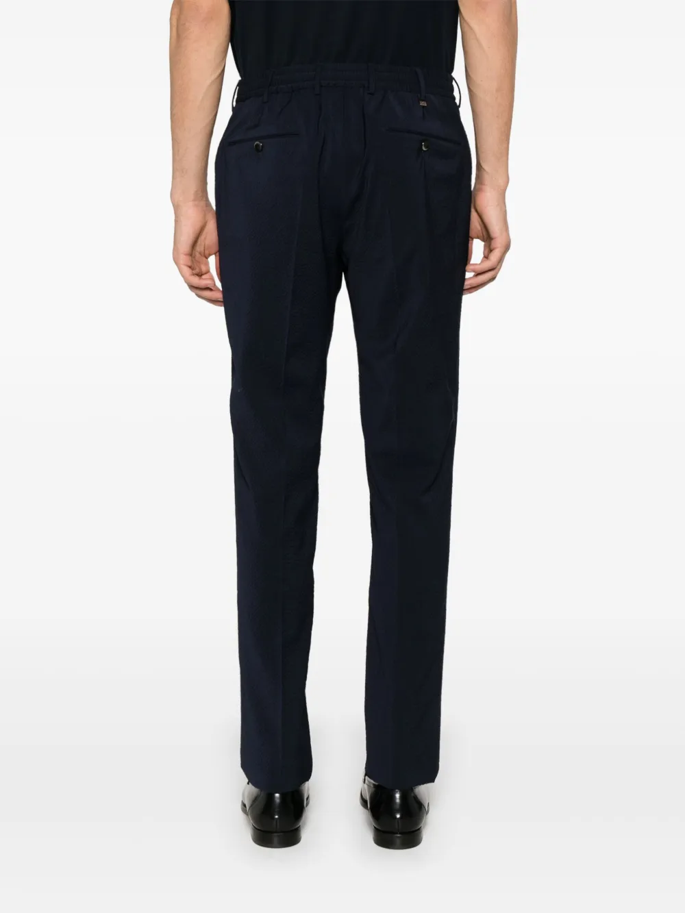 PT Torino Broek met textuur Blauw