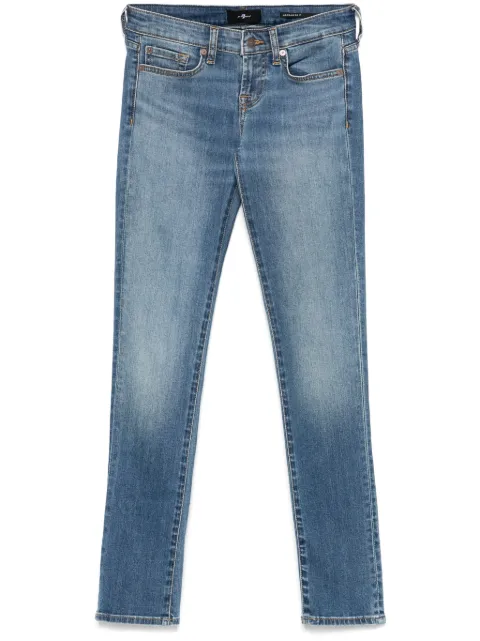 7 For All Mankind low-rise skinny jeans