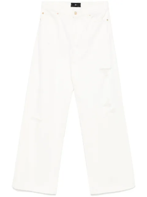 7 For All Mankind low-rise wide-leg jeans