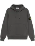 Stone Island logo-patch drawstring hoodie - Grey