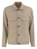 Peserico buttoned flap-pocket shirt jacket - Brown