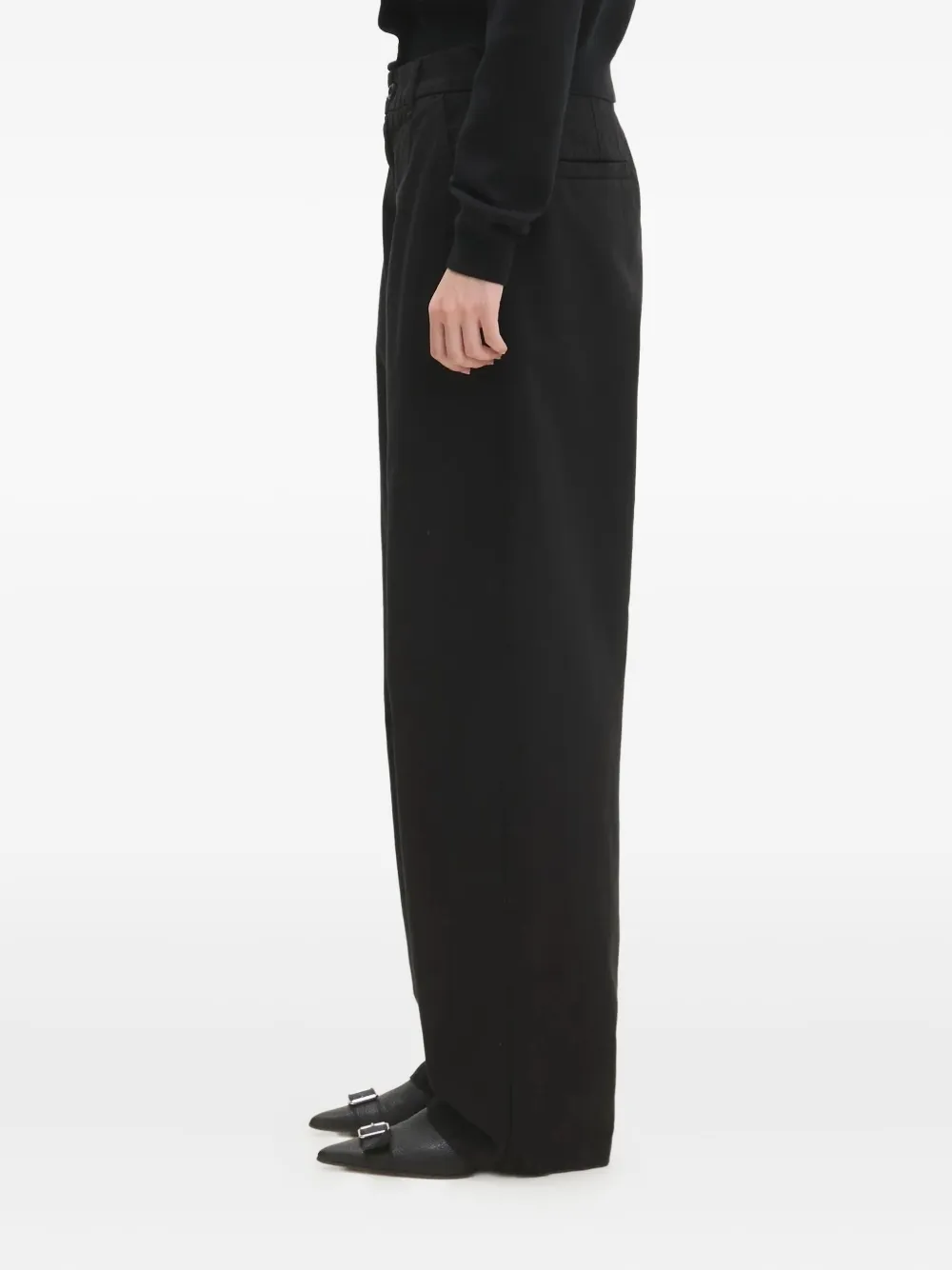 Carhartt WIP W' Brady broek met wijde pijpen - Zwart