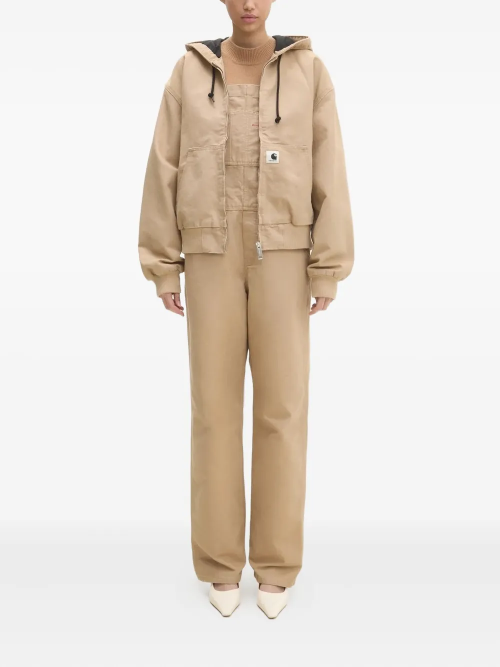 Carhartt WIP W' Bib overall van biologisch katoen Bruin