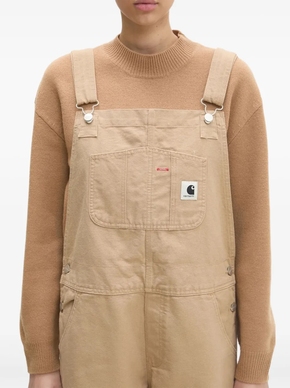 Carhartt WIP W' Bib overall van biologisch katoen Bruin