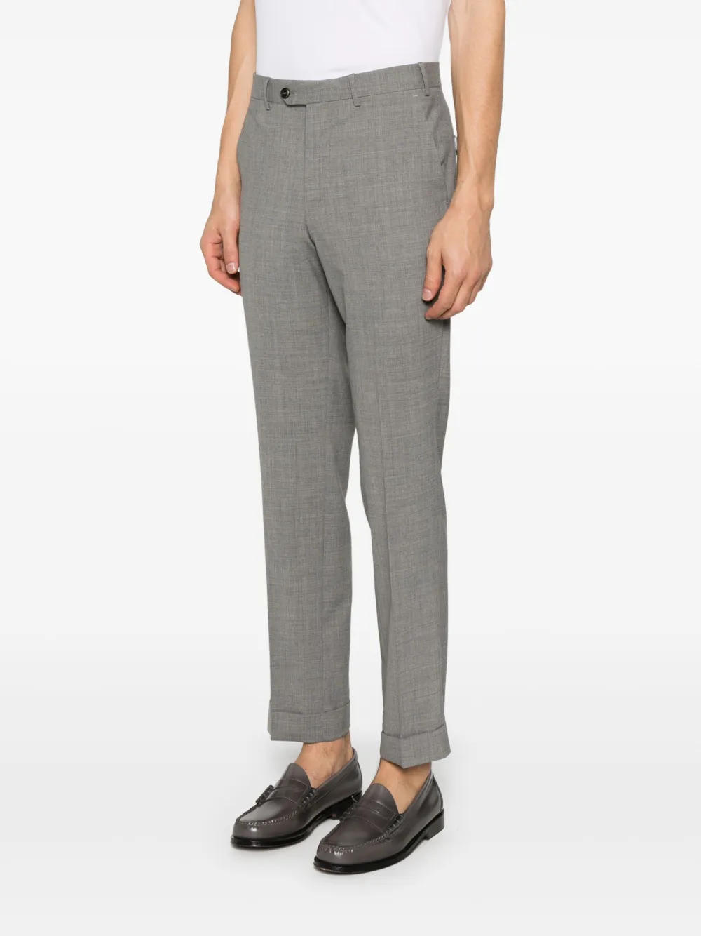 Shop Pt Torino Tailored Trousers In 灰色