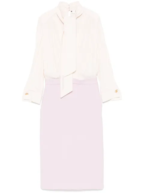 Elisabetta Franchi georgette midi dress 