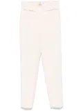 Elisabetta Franchi crepe tapered trousers - Neutrals
