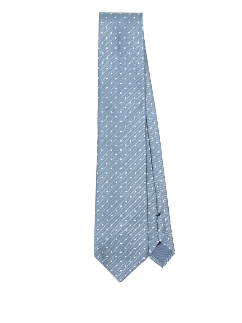 TOM FORD polka dot-jacquard tie