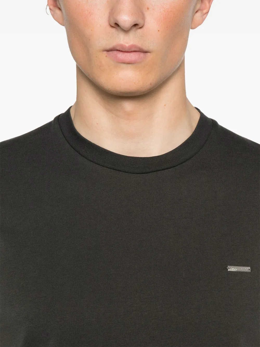 DSQUARED2 T-shirt met logoplakkaat Grijs