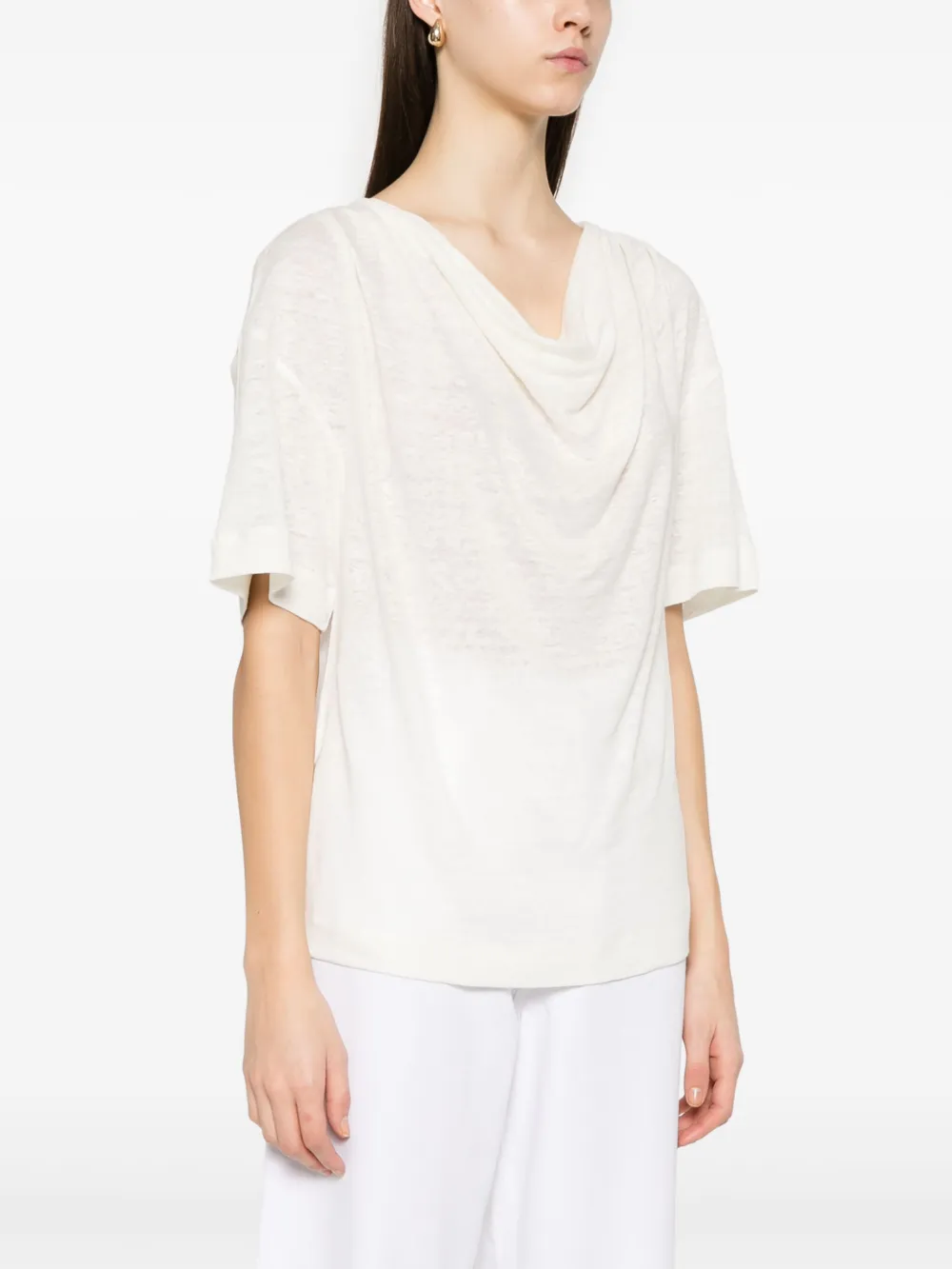 PINKO Linnen T-shirt Wit