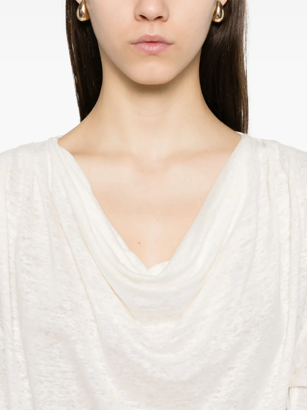PINKO Linnen T-shirt Wit